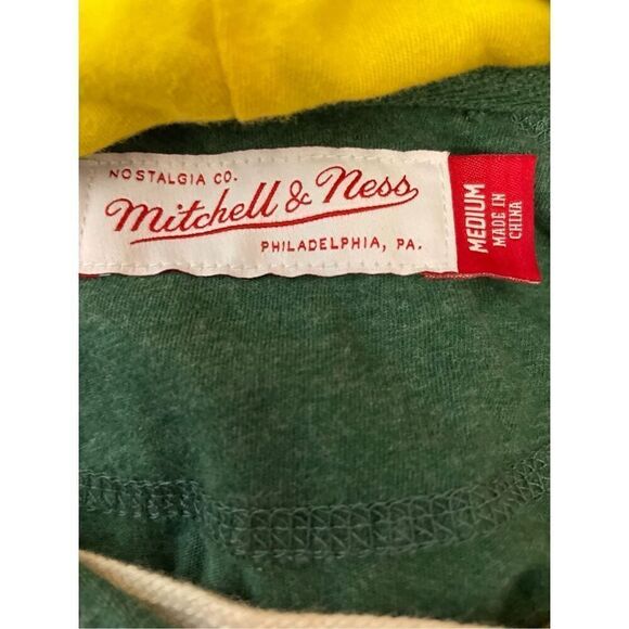 Oakland A’s Mitchell & Ness Cooperstown Collection Lightweight Hoodie Size Mediu - Picture 12 of 15